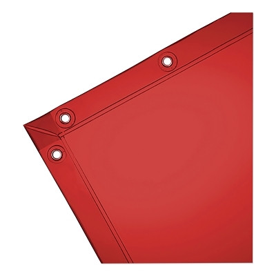 Jackson Safety Wilson Industries See-Thru Orange Welding Curtain, 6 ft X 6 ft, Vinyl