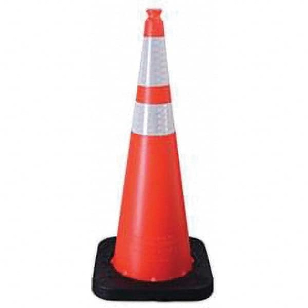 VizCon 16036-HIWB-10 Rigid Cone: Polyethylene, 36" OAH, Fluorescent Orange