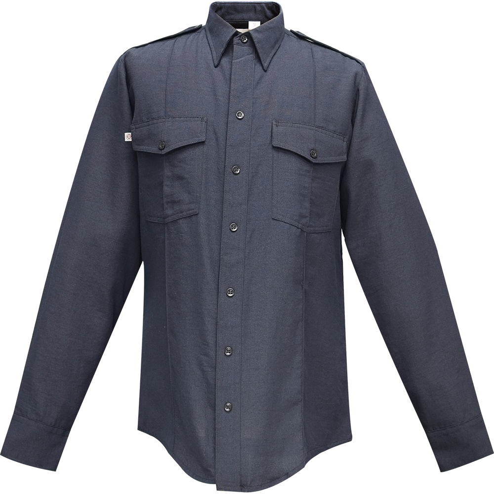 Flying Cross 9820 86 2XL XLONG NFPA Compliant Nomex Long Sleeve Shirt - LAPD Navy