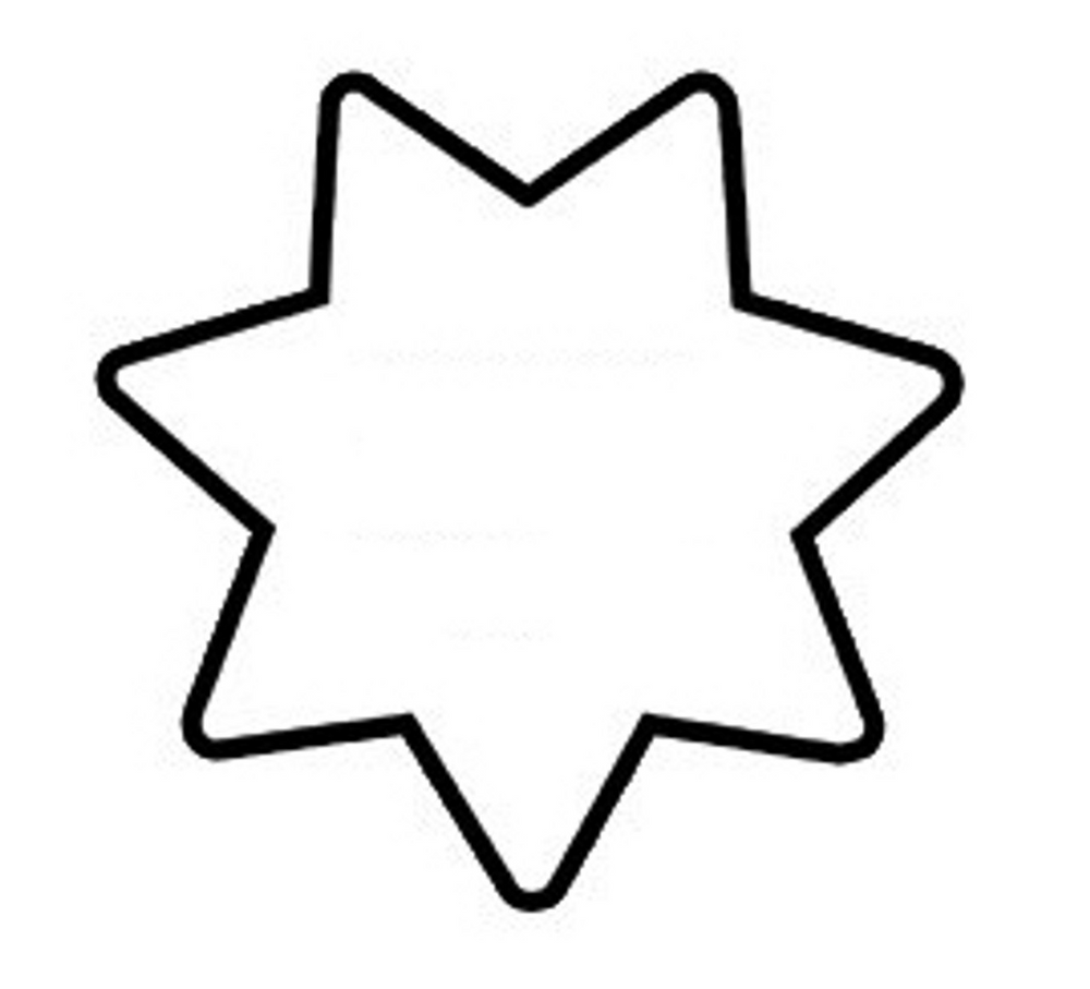 Hero's Pride 9150R Deluxe Recessed Cutout Small Round Badge Holder - 7 Point Star