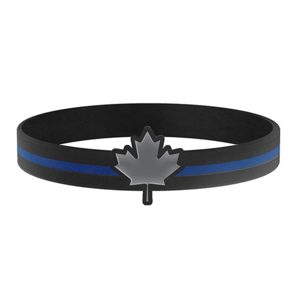 Thin Blue Line TBL-CAN-BR-7 Canadian Thin Blue Line Bracelet