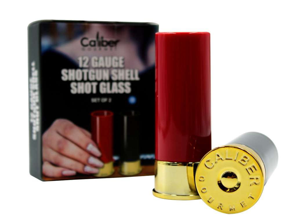 Caliber Gourmet CBG-SG-1064 12 Gauge Shotgun Shell Shot Glass
