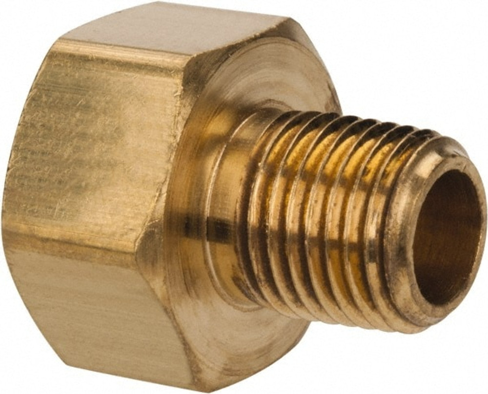 Parker 48IFHD-8-4 Brass Flared Tube Inverted Male Connector: 1/2" Tube OD, 1/4-18 Thread