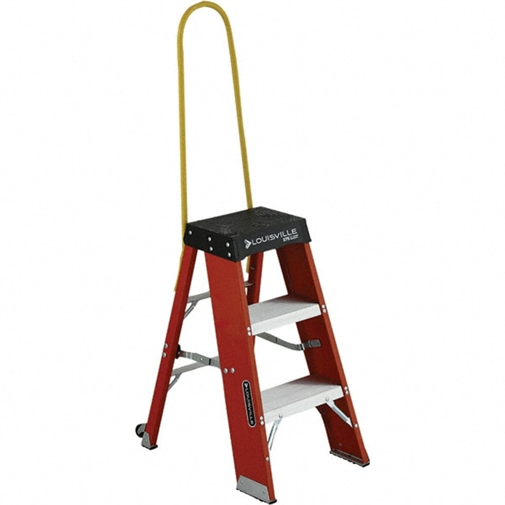 Louisville FY8003-S55S56 3-Step Fiberglass Step Ladder: Type IAA, 3' High