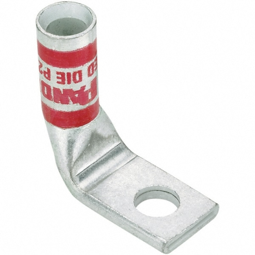 Panduit LCA3/0-38F-X Rectangle Ring Terminal: Non-Insulated, 3/0 AWG, Compression Connection