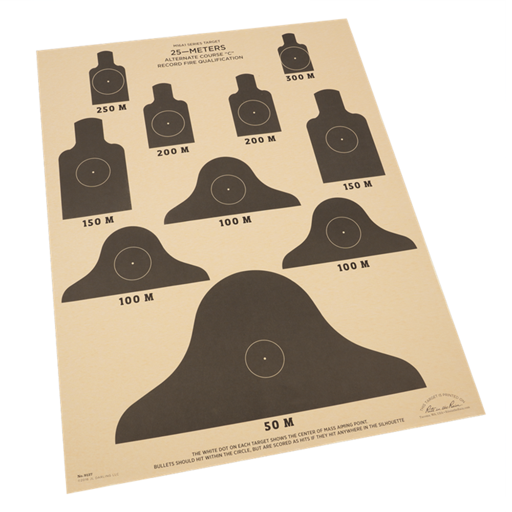 Rite in the Rain 9127X 25 Meter ALT-C Qualification Targets (17'' x 22'')