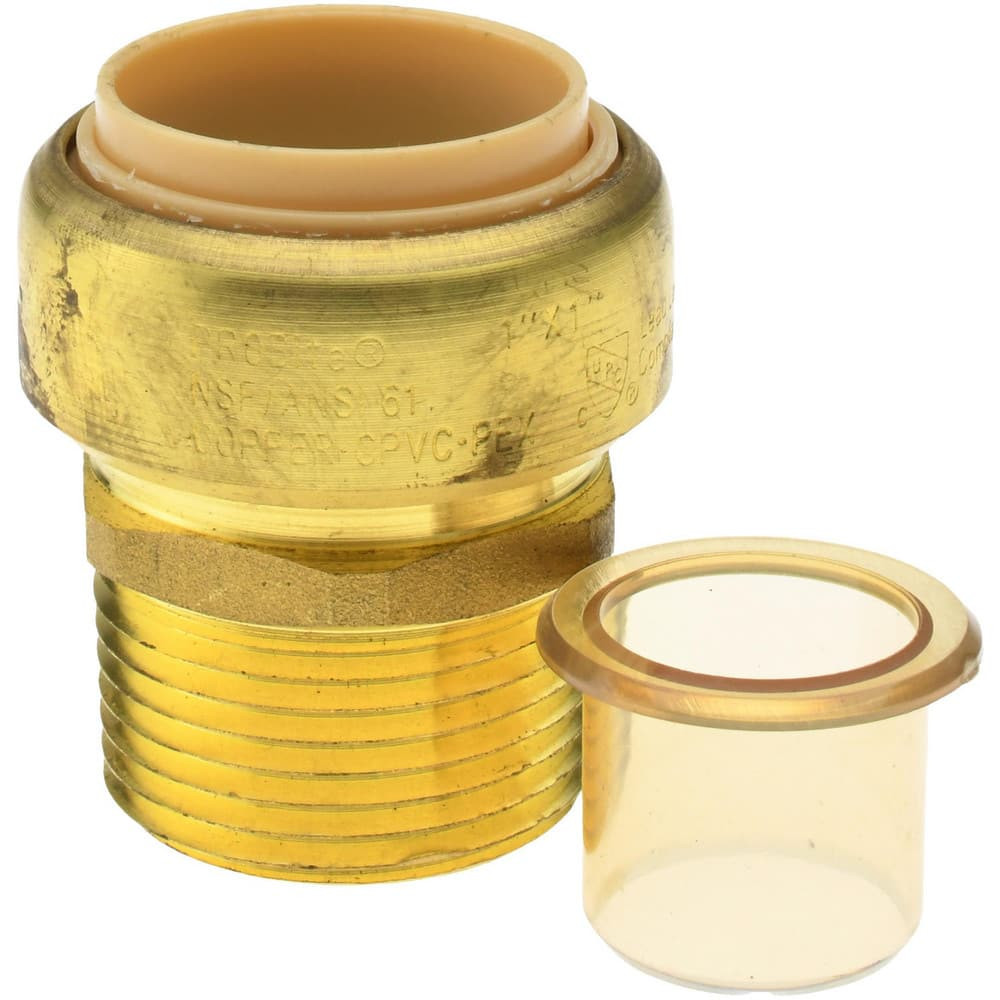 Value Collection 6630-105 Push-To-Connect Tube to Male & Tube to Male NPT Tube Fitting: 1" Thread, 1" OD