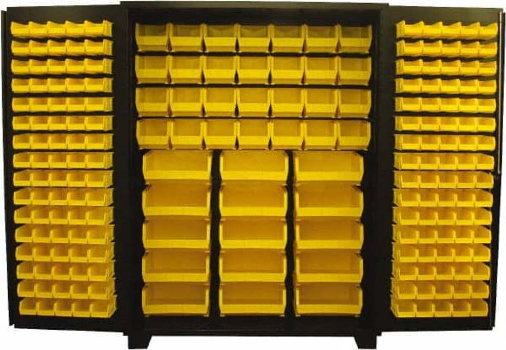 Jamco DF260-BL Bin Storage Cabinet: 60" Wide, 24" Deep, 78" High