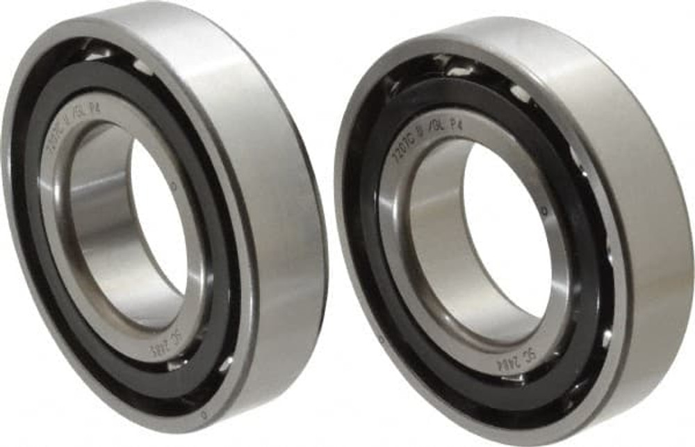 Nachi 7207 CYDU P4 Angular Contact Ball Bearing: 35 mm Bore Dia, 72 mm OD, 17 mm OAW, Without Flange