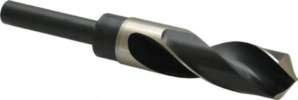 Precision Twist Drill 5999530 Reduced Shank Drill Bit: 61/64'' Dia, 1/2'' Shank Dia, 118 0, High Speed Steel