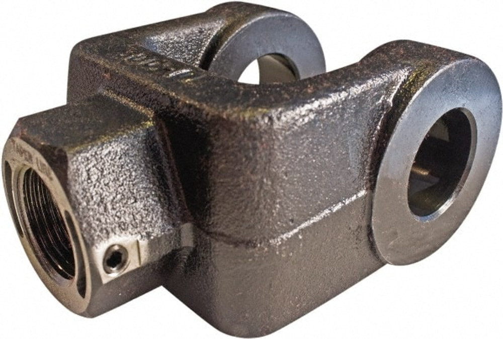 Taper Line RC0500 Air Cylinder Rod Clevis: 7/16-20 Thread, 1/2" Bore, Medium Carbon Forging, Use with 1/2" Bore