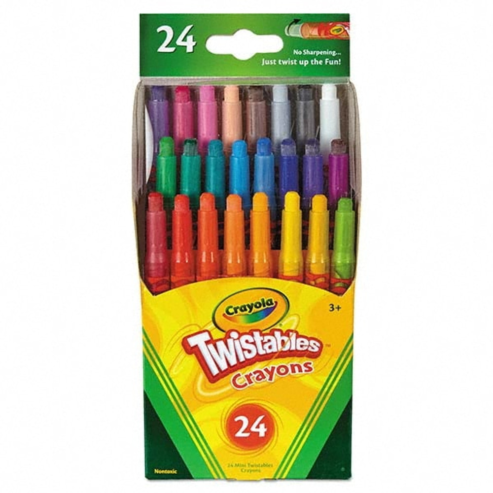 Crayola CYO529724 All Purpose Wax Crayon Marker: Assorted Color, Wax-Based, Standard Point