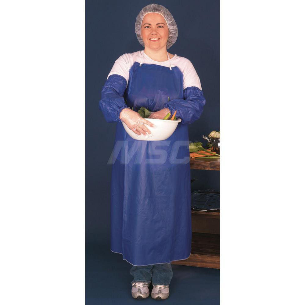 MCR Safety O63S7 Disposable Bib Apron: One Size, Blue