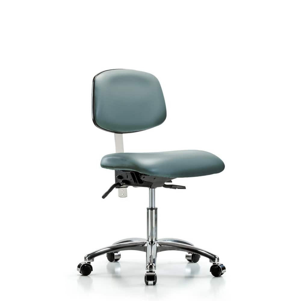 Blue Ridge Ergonomics MSC43630 Task Chair: Vinyl, Storm