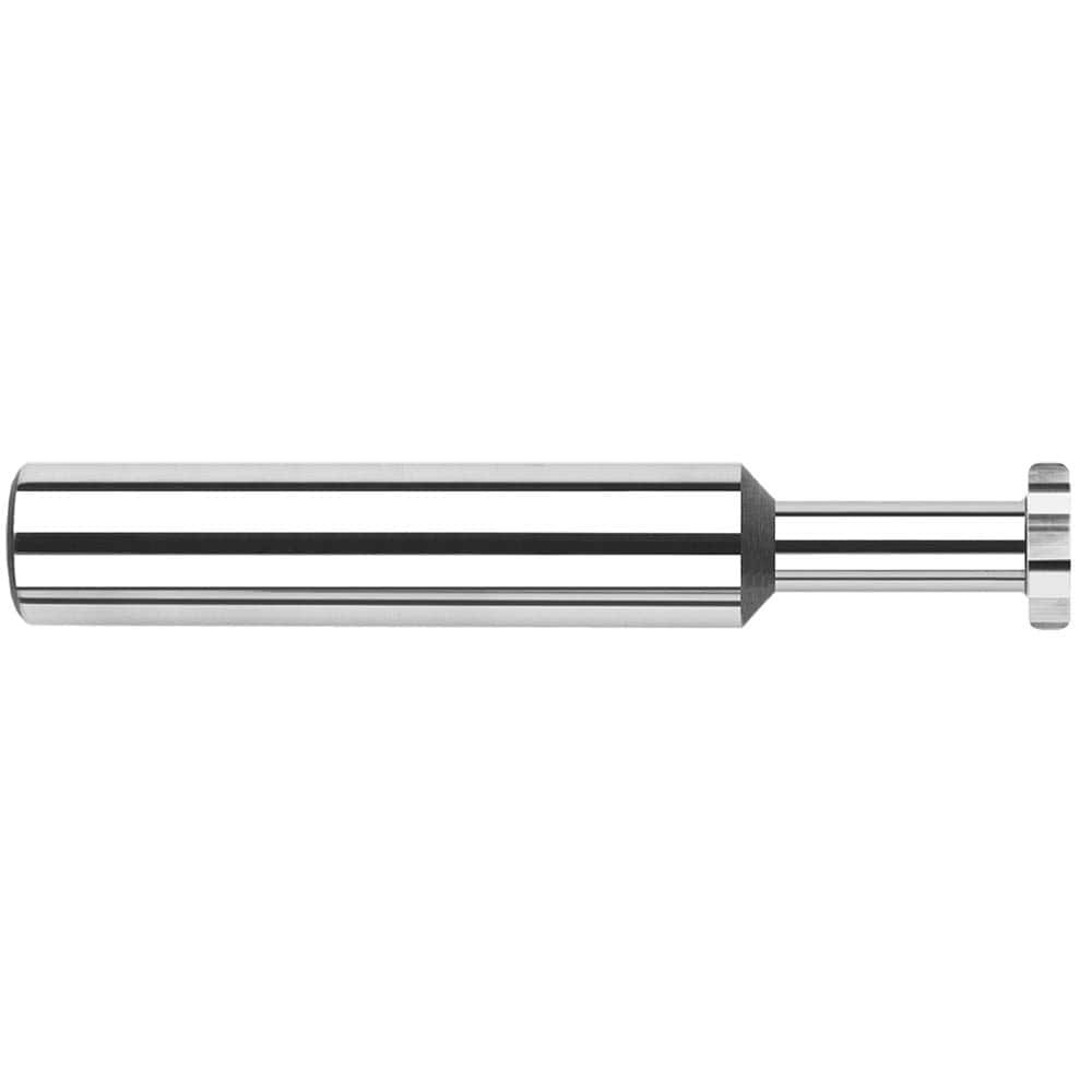 Harvey Tool 987780 Woodruff Keyseat Cutter: 0.5" Cut Dia, 0.25" Cut Width, 1/2" Shank Dia, Straight Tooth