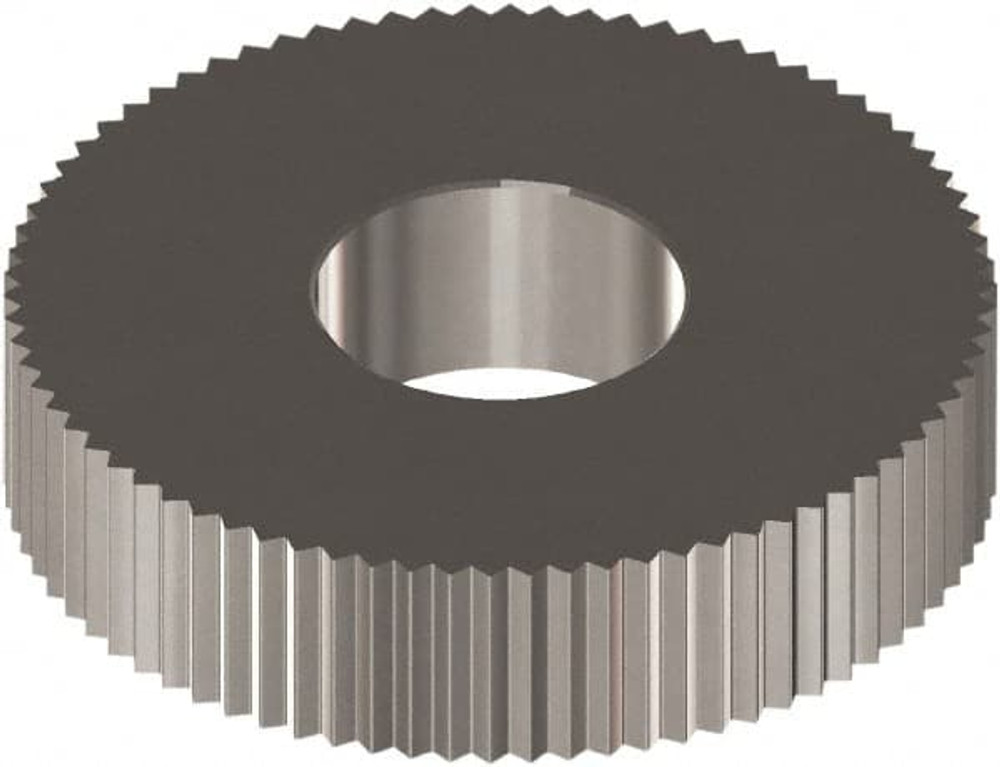 MSC CVSX1.2 Standard Knurl Wheel: 0.984" Dia, 90 ° Tooth Angle, 21 TPI, Straight, Cobalt