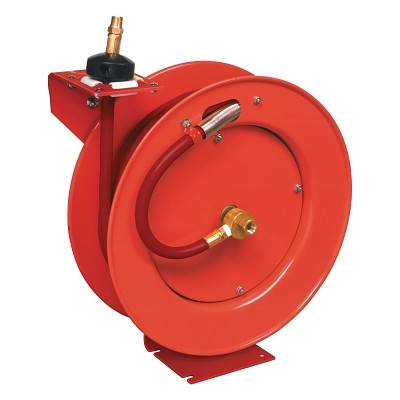 Lincoln Industrial Hose Reel for Air and Water Models 83753 and 83754, Series B, 3/8 in Hose ID, 50 ft