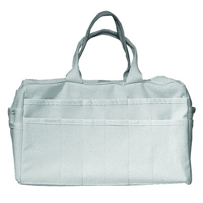 Alta® Gear 24 Pocket Canvas Tote, 15 in L x 5.5 in W x 8.75 in H, Natural