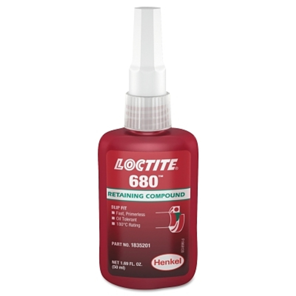 Henkel Corporation Loctite® 680™ Retaining Compound, 50 mL Bottle, Green, 4000 psi