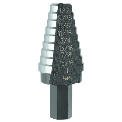 Irwin® Tools Irwin® High Speed Steel Fractional Hole Enlarging, 9/16 in to 1 in, 8 Steps