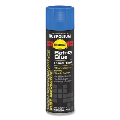 Rust-Oleum® Industrial Rust-Oleum® High Performance V2100 System Enamel Aerosol, 15 oz Can, Safety Blue, Gloss