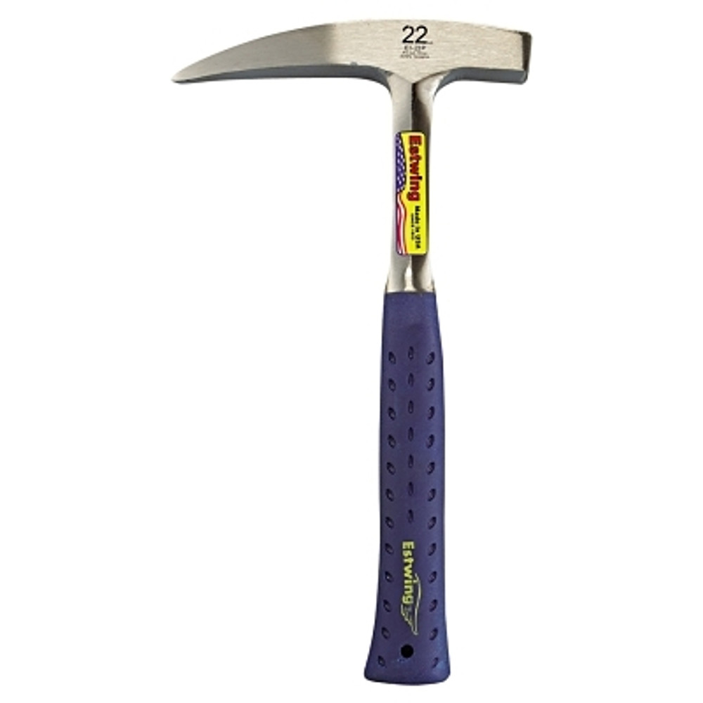 Estwing Rock Pick, 22 oz Head, 13 in, Steel Handle with Blue Shock Reduction Grip®