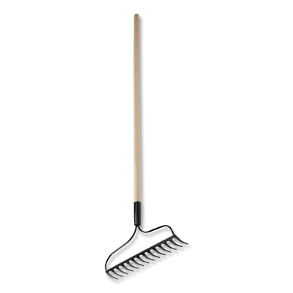 The AMES Companies, Inc. TRUE TEMPER® Eagle Bow Style Garden Rake, 14 in Forged Steel Blade, 48 in White Ash Handle