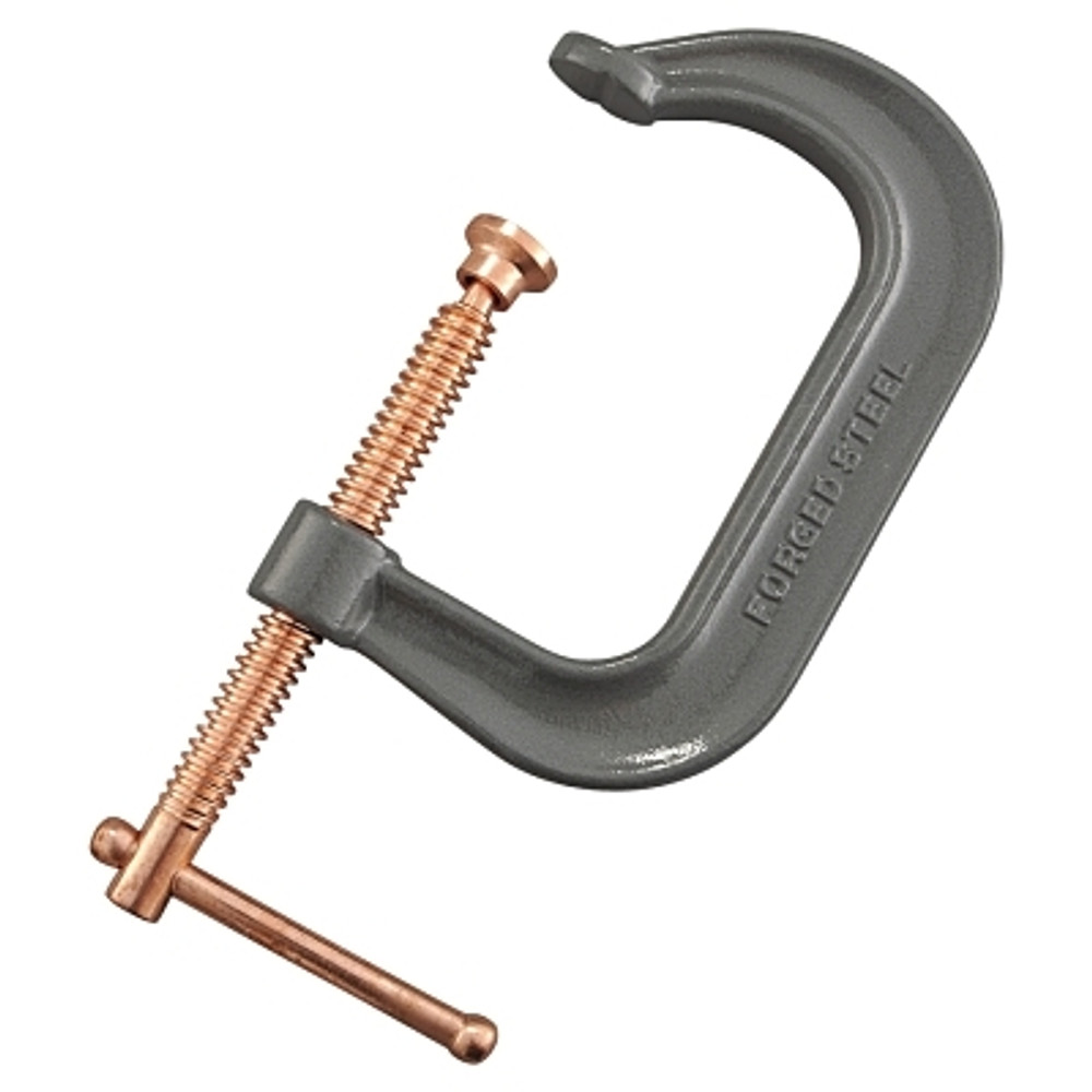 ORS Nasco Anchor Brand 404C Drop Forged C-Clamp, Sliding Pin Handle, 3-1/4 in Throat Depth, 4 in L