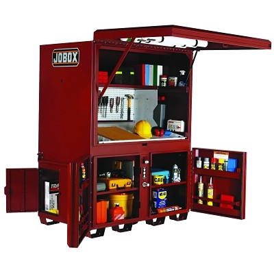 Apex Tool Group Crescent JOBOX® Heavy-Duty Field Office, 63 W x 42 D x 80 H, 3 Doors