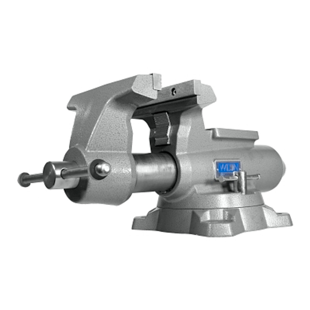 WMH Tool Group Wilton® Mechanics Pro Vises, 8 in Jaw, 4-1/2 in Throat, Swivel Base