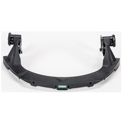 MSA V-Gard Faceshield Frame, w/o Debris Control, Black, For MSA Slotted Caps