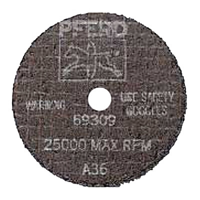 Pferd Die Grinder Cut-Off Wheel, 3 in dia, 0.040 in Thick, 3/8 in Arbor, 60 Grit