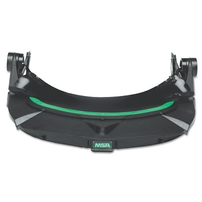 MSA V-Gard® Visor Frame for General Purpose, For All MSA Slotted Caps, Black, Debris Control Sold Separately