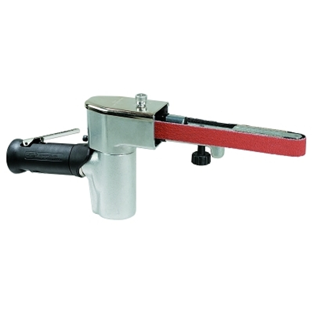 Dynabrade® Dynafile® II Air-Powered Abrasive Belt Tool, 1/8 in W to 3/4 in W x 18 in L Belt, 0.5 hp