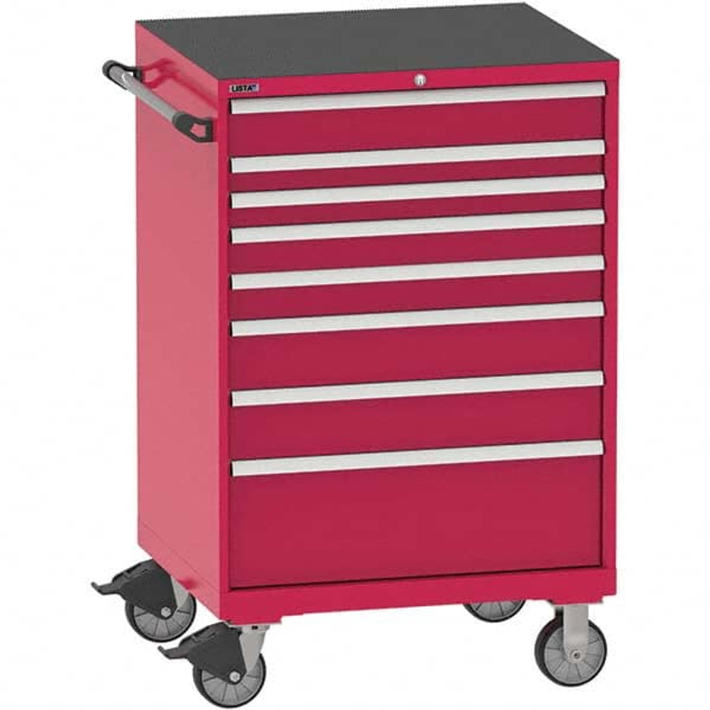 LISTA TSEW1050-0801NR Steel Tool Roller Cabinet: 8 Drawers