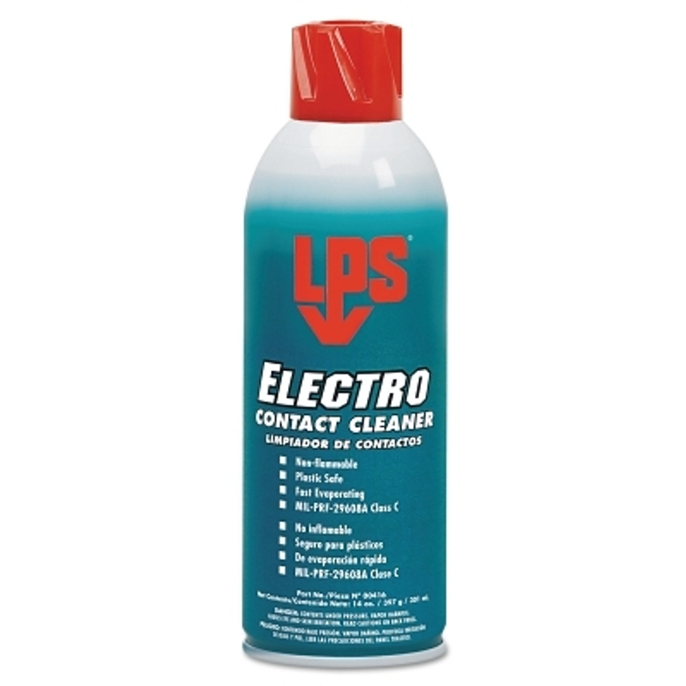 ITW Pro Brands LPS® Electro Contact Cleaners, 16 oz, Aerosol Can, Solvent Scent