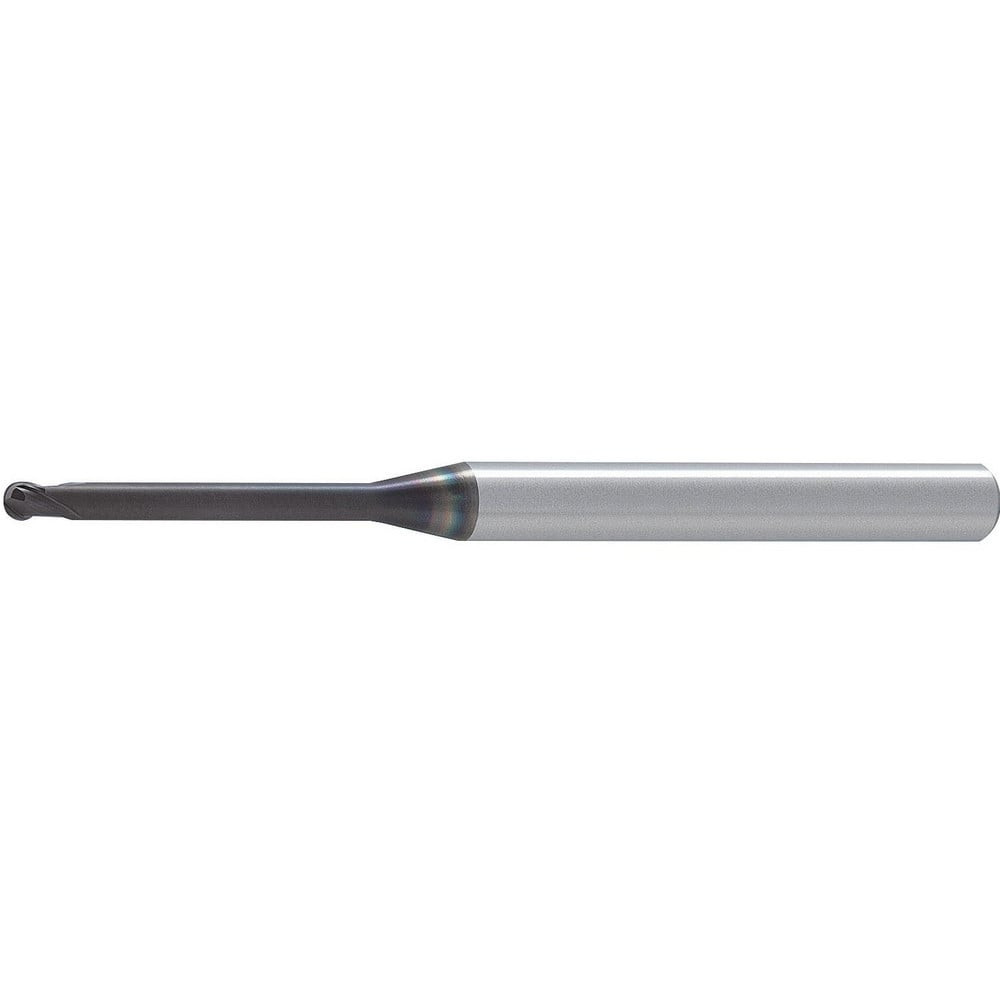 Mitsubishi 831226 Ball End Mills; Mill Diameter (Decimal Inch): 0.0787 ; Mill Diameter (mm): 2.00 ; Number Of Flutes: 2 ; End Mill Material: Carbide ; Length of Cut (mm): 1.5000 ; Coating/Finish: AlTiCrN