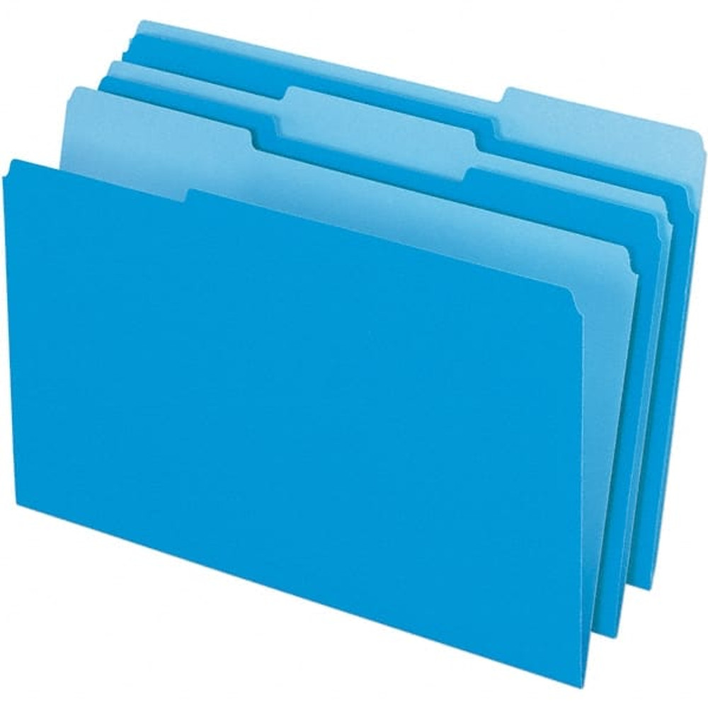 Pendaflex PFX435013BLU File Folders with Top Tab: Legal, Blue, 100/Pack