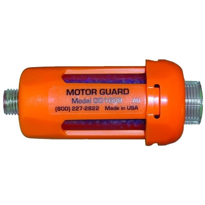 Motorguard Compressed Air Filter, 1/4 in (NPT), Disposable In-Line Desiccant, For Use with Plasma Machines