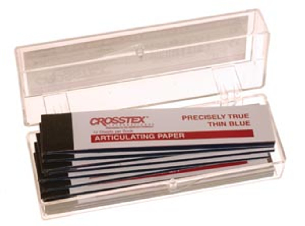 Crosstex International  TPXT Articulating Paper, X-Thin, Blue, 12 sheets/bk, 12 bk/bx