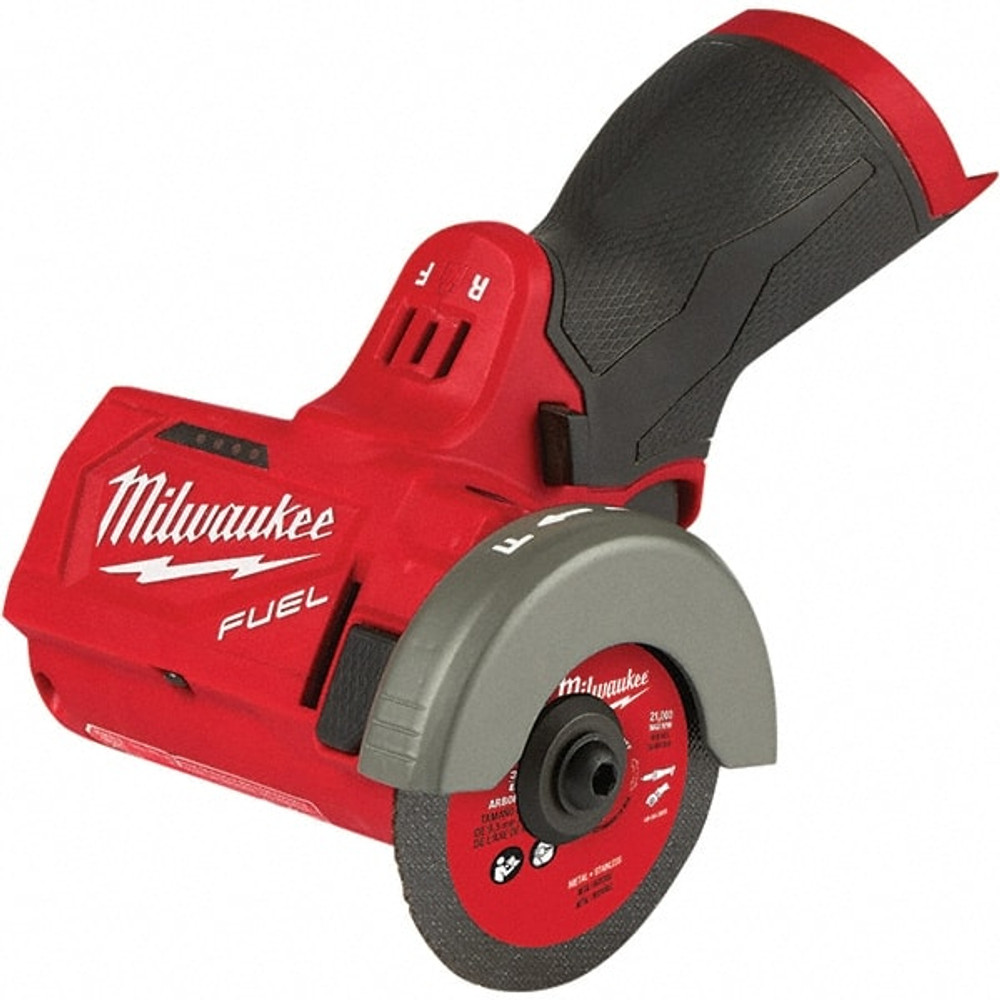 Milwaukee Tool 2522-20 Cut-Off Tools & Cut-Off-Grinder Tools; Type of Power: Cordless; Wheel Diameter: 3 in; Handle Type: Trigger; Speed (RPM): 20000; Voltage: 12.0 V; Wheel Diameter (Inch): 3; Brushless Motor: Yes; Handle Type: Trigger; Batteries In
