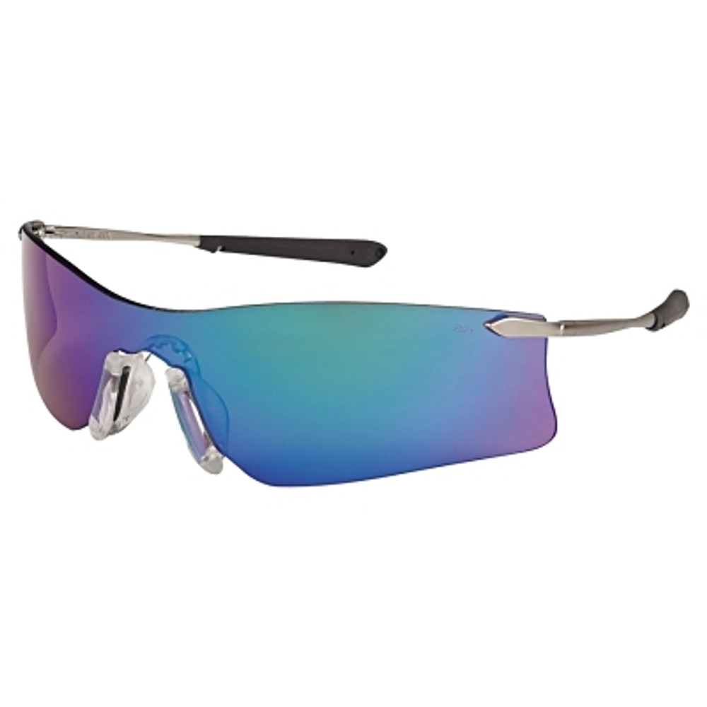 MCR Safety T411G Rubicon® T4 Protective Eyewear, Emerald Lens, Scratch-Resistant, Frame