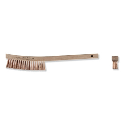 Ampco Safety Tools Ampco Safety Tools® Scratch Brushes, 13 3/4 in, 4 X 19 Rows, Curved Handle