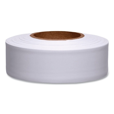 Presco Taffeta Flagging Tape, 1-3/16 in x 300 ft, White