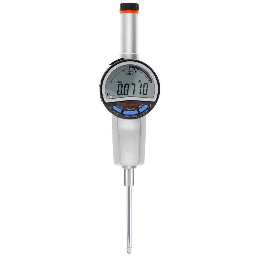 Mitutoyo 543-737B Electronic Drop Indicator: 0.00 mm Min, 1/2" Max, 0.000100" Accuracy, Lug Back