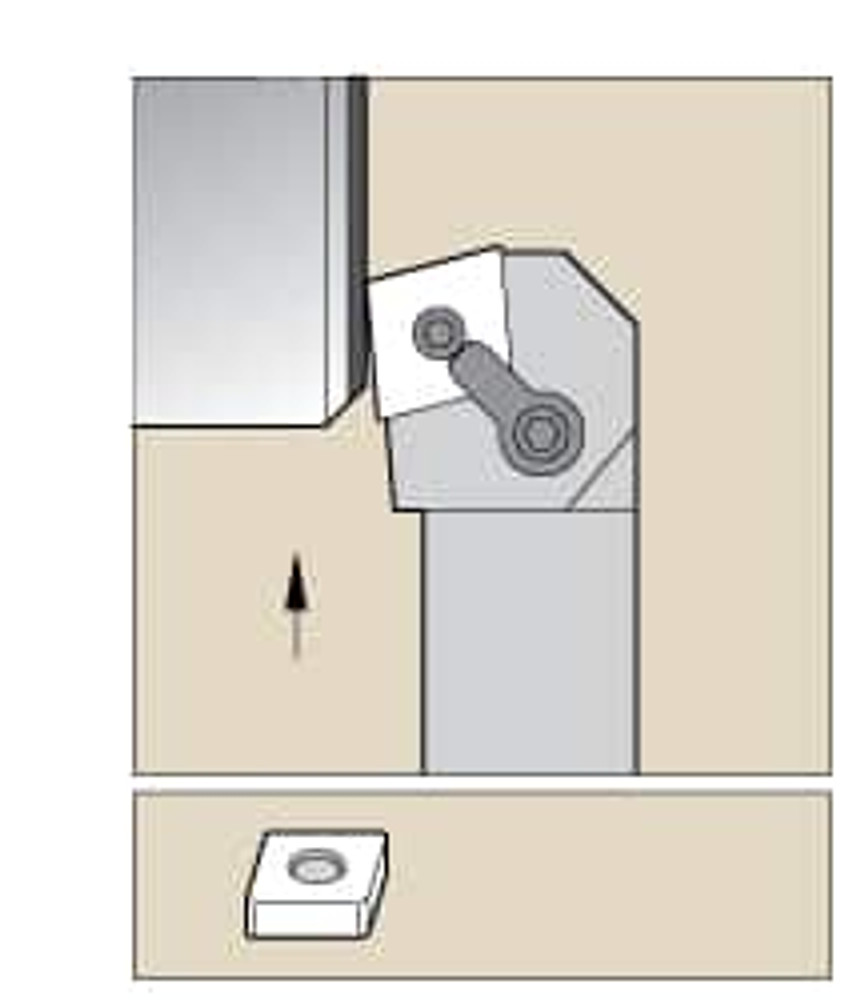 Kennametal 1339151 RH MCKN Negative Rake Indexable Turning Toolholder