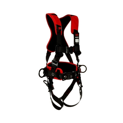 3M™ DBI-SALA® Protecta® Construction Style Positioning Harness, Standard, D-Rings, Leg Buckles, X-Large, Pass-Through Chest Connection