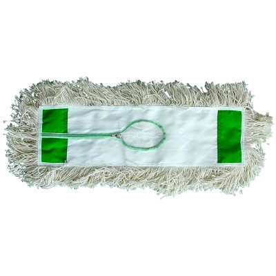 Magnolia Brush Industrial Dust Mop Head, 4 Ply White Cotton Yarn, 24 x 5