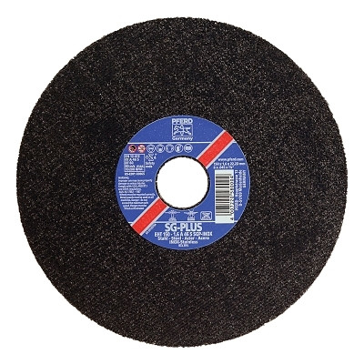 Pferd Type 27 SGP-INOX Depressed Center Thin Cut-Off Wheel, 6 in dia, 0.045 in Thick, 7/8 in Arbor, 46 Grit