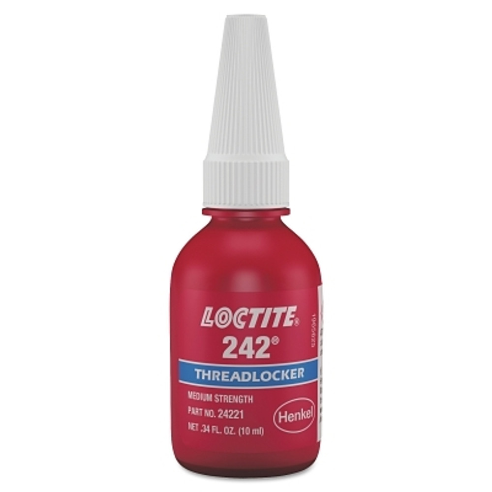 Henkel Corporation Loctite® 242™ Threadlocker, Medium Strength, 10 ml, Blue